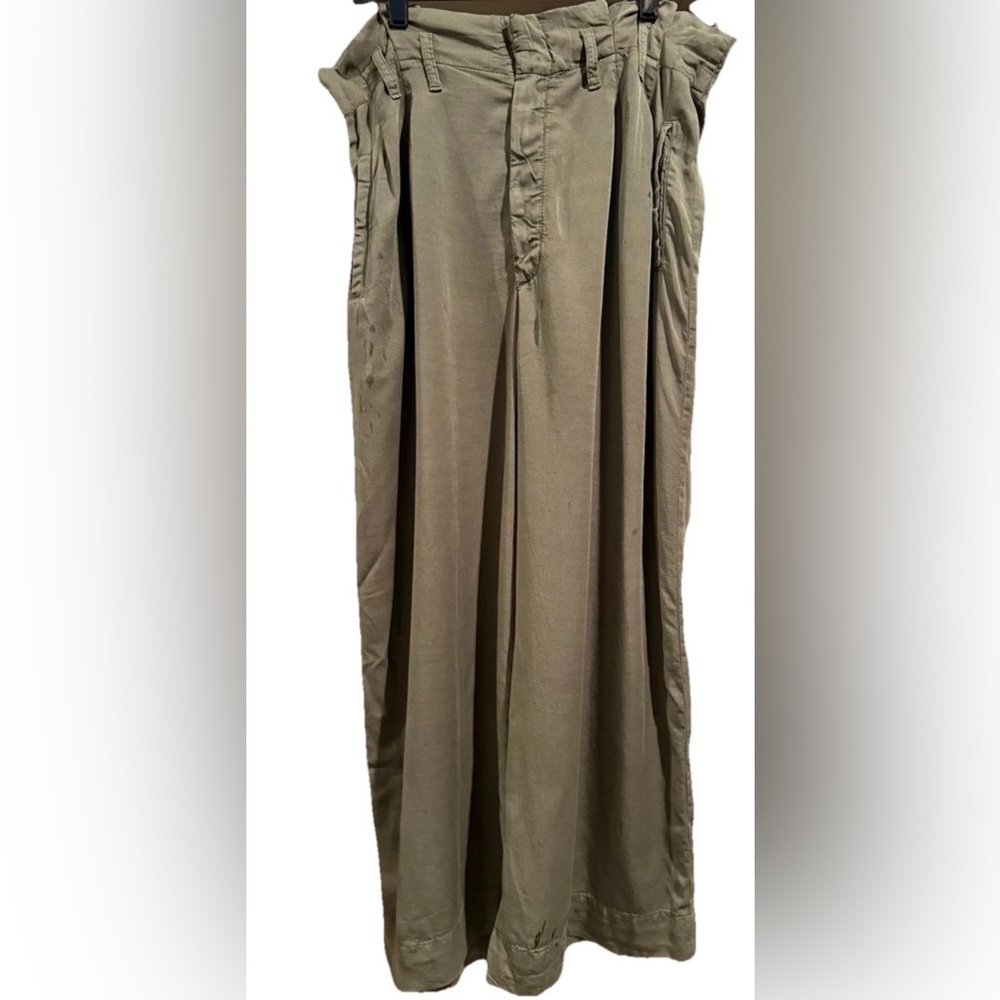 Anthropologie Wide Leg Pants in Khaki
